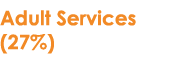 Adult Services (27%)